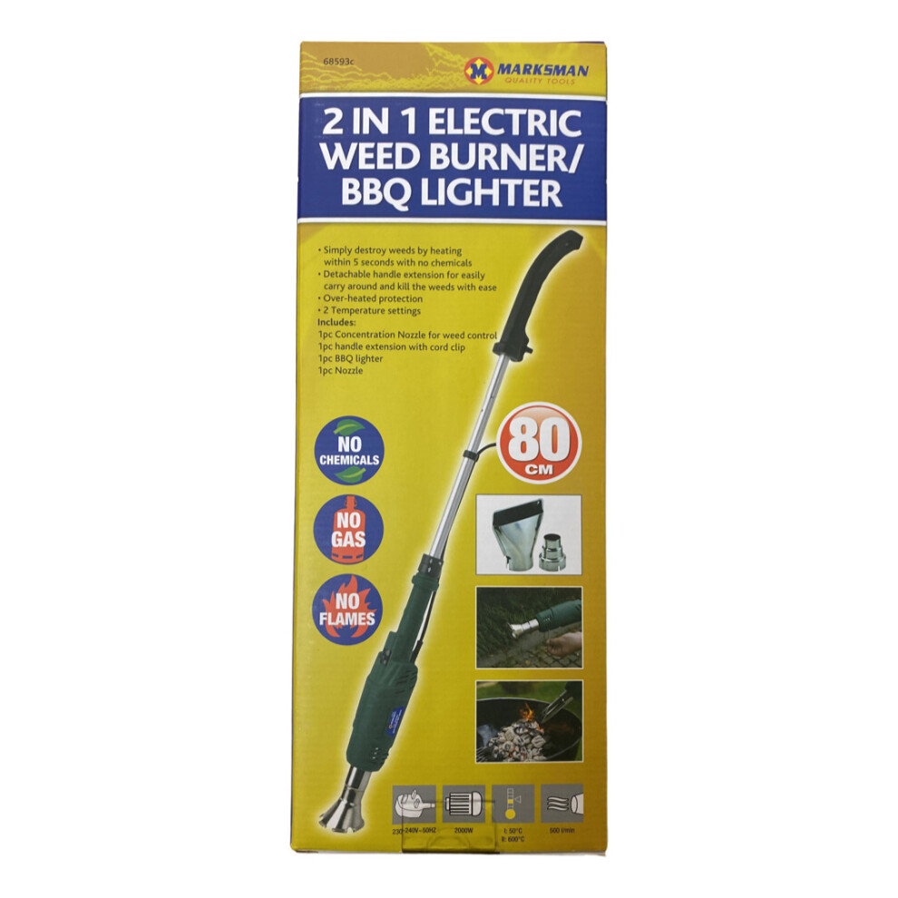 2000W Long Arm Electric Torch Garden Patio Lawn Weed Burner Killer Remover