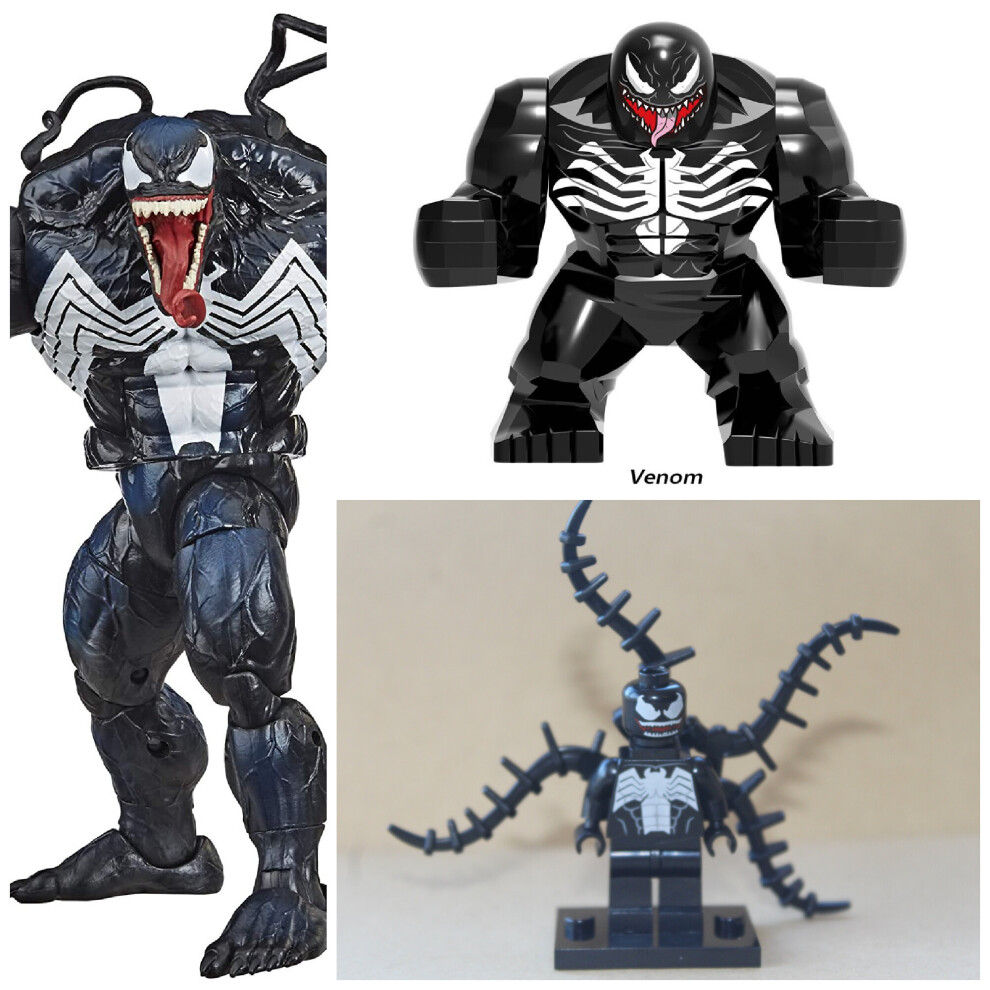 Venom Mini Toy Action Figures Fit Lego Spiderman Avengers Super Hero