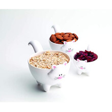 (White) Joie Meow 3pc Measuring Cups White or Black