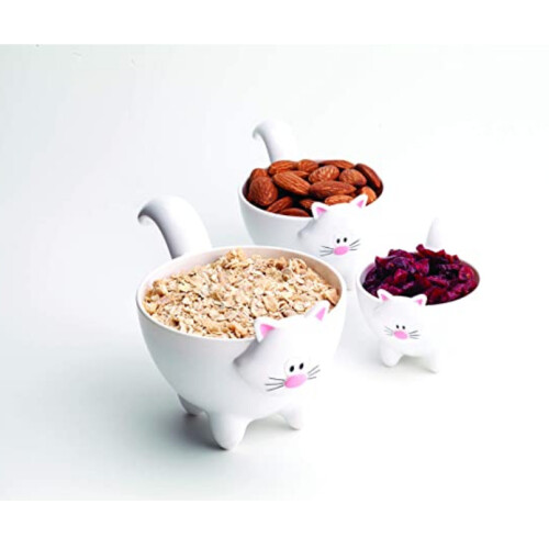Joie (White) Joie Meow 3pc Measuring Cups White or Black
