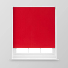 (Red, 120cm x 170cm (47.2" x 66.9") (4FT)) A.Unique Home Premium Trimmable Thermal Blackout Roller Window Blind in a Variety of Colours and Sizes Ideal for any Room.