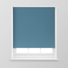 (Blue Stone, 120cm x 170cm (47.2" x 66.9") (4FT)) A.Unique Home Premium Trimmable Thermal Blackout Roller Window Blind in a Variety of Colours and Sizes Ideal for any Room.