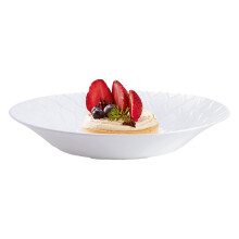 (6 Soup Bowls, White) Luminarc 18pc Opal Glass Dinner Set Dinnerware