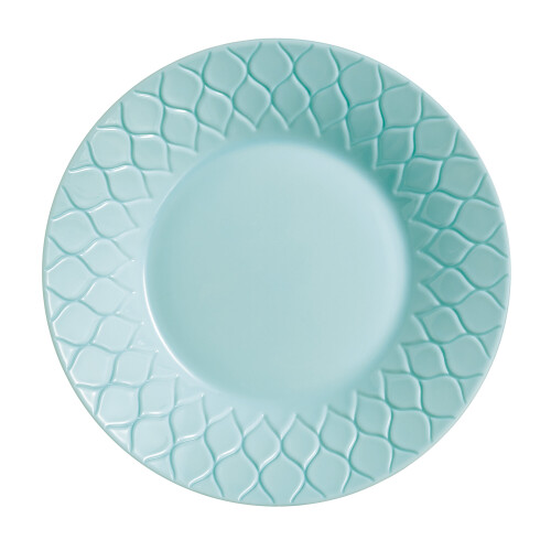 (6 Soup Bowls, Turquoise) Luminarc 18pc Opal Glass Dinner Set Dinnerware