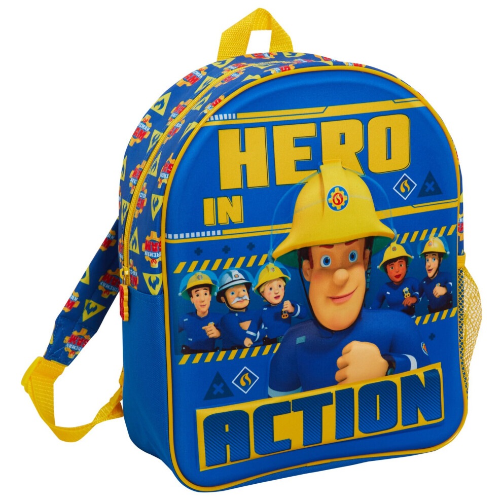 Fireman Sam (One Size) Bag Boys Backpack Kids Firefighter Sports Rucksack School Lunch Bag