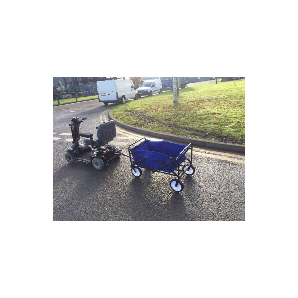 Mobility Scooter Tow Bar Hitch Trolley Cart Towing Bracket Attachment Accessory