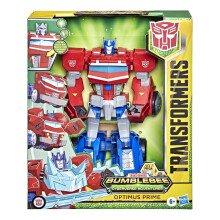 Transformers Cyberverse Roll and Transform Optimus Prime Figure