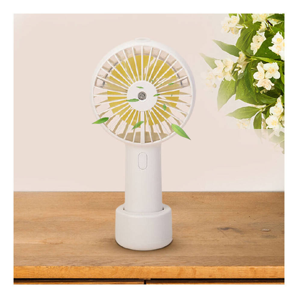 2 in 1 Mist Spray Fan with Detachable Base Size 19.7x10.5x4.3cm - White