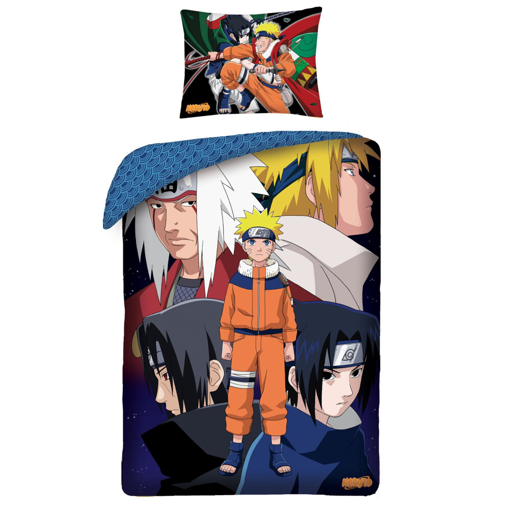 Naruto Characters Single Cotton Duvet Cover Set - European Size