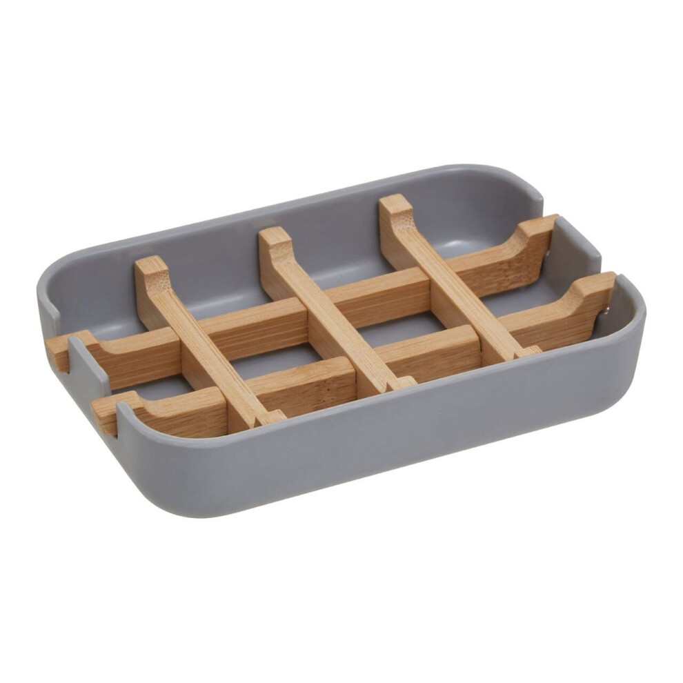 Premier Housewares Canyon Bamboo Fibre Soap Dish Grey