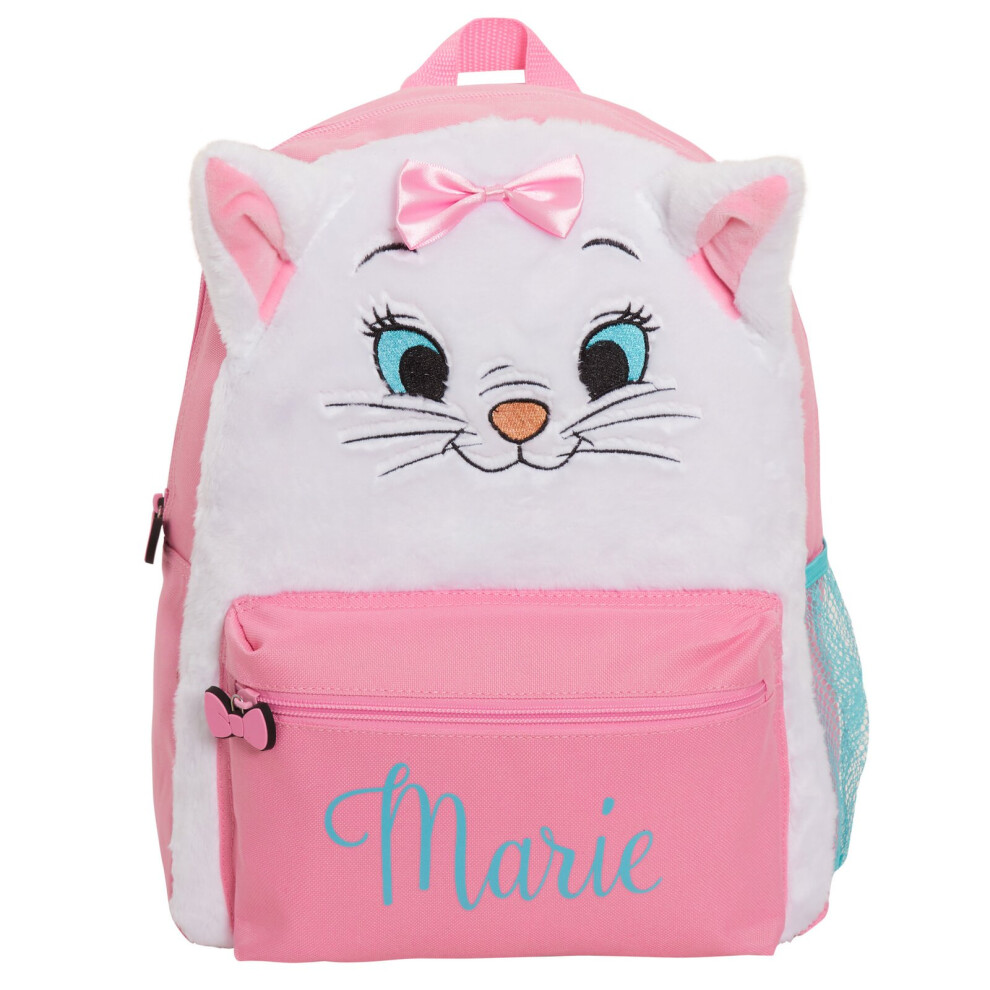 (One Size) Aristocats Marie Plush Girls Backpack Kids Disney School Bag Cat  Lunch Book Bag