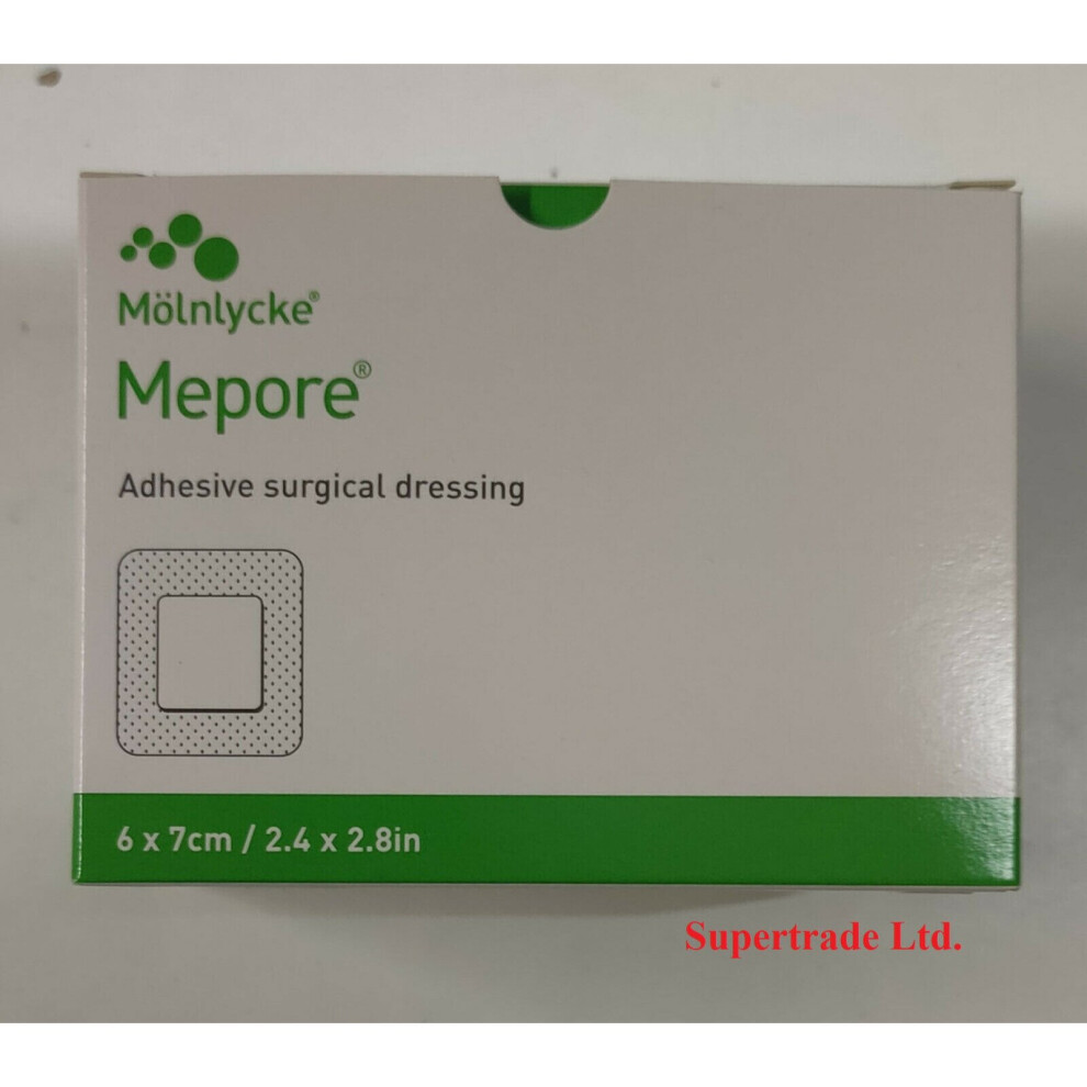 Mepore Dressings Self Adhesive Sterile Cuts Wounds First Aid Plasters - 6 X 7 Cm X 30 Dressings