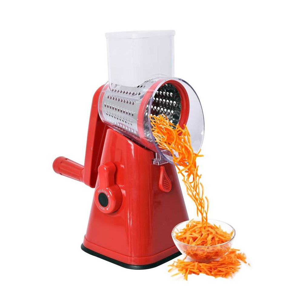 TJC 3 in 1 Vegetable Fruit Slicer with One Slicing, Shredding and Grating Blade