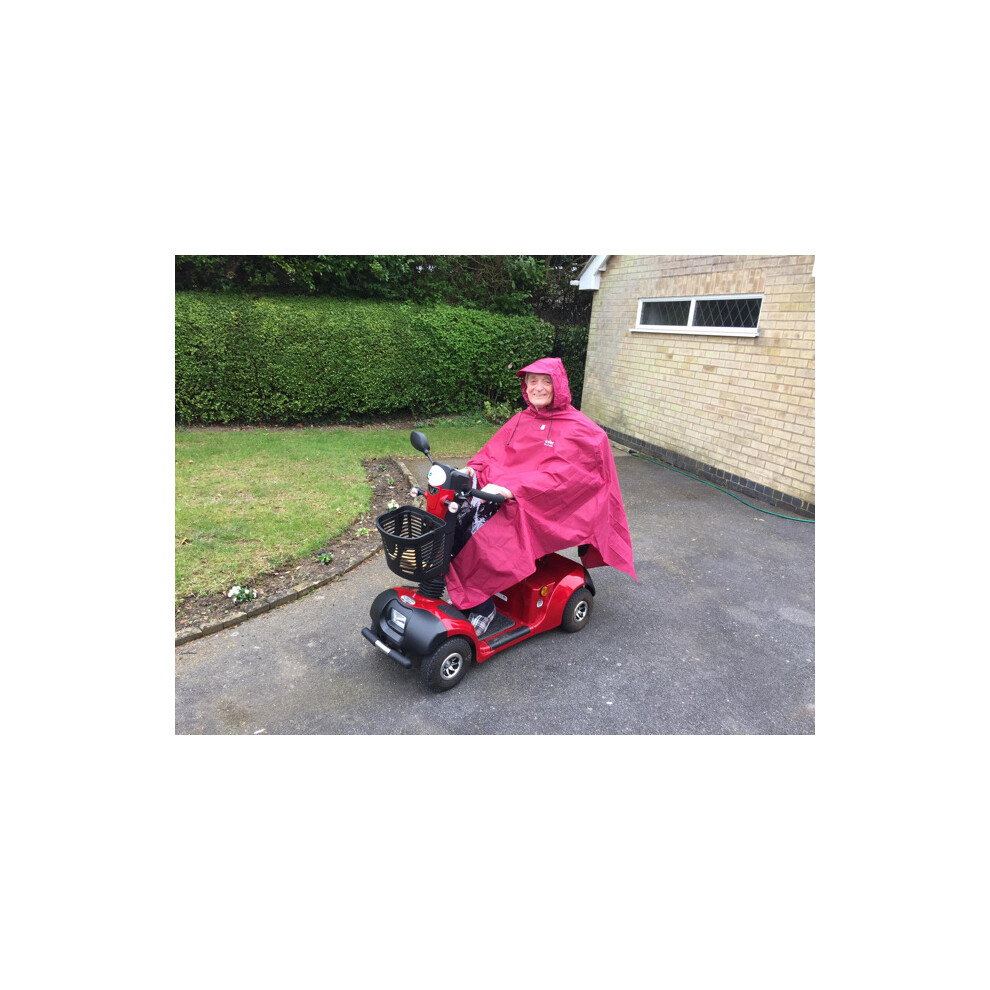 Hooded Coat Poncho Rain Cover Mac for Mobility Scooter Water Proof