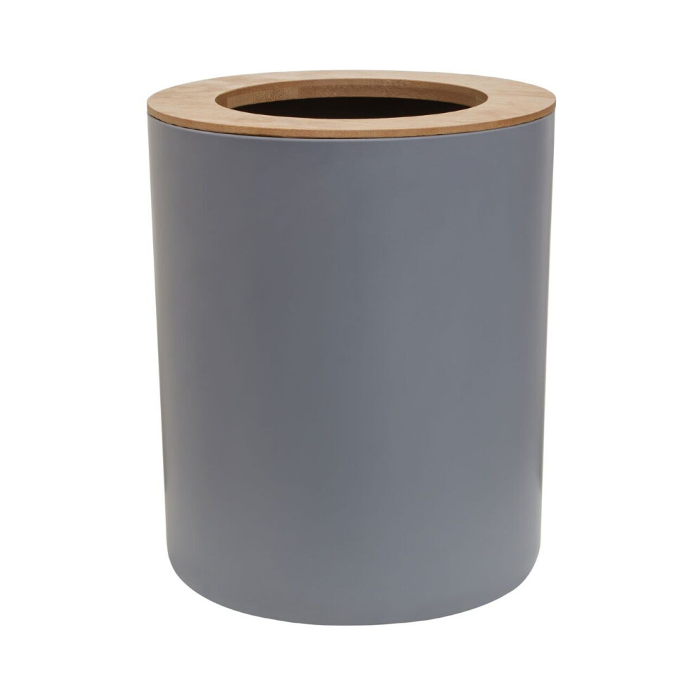 Premier Housewares Canyon Bamboo Fibre Dust Bin Grey