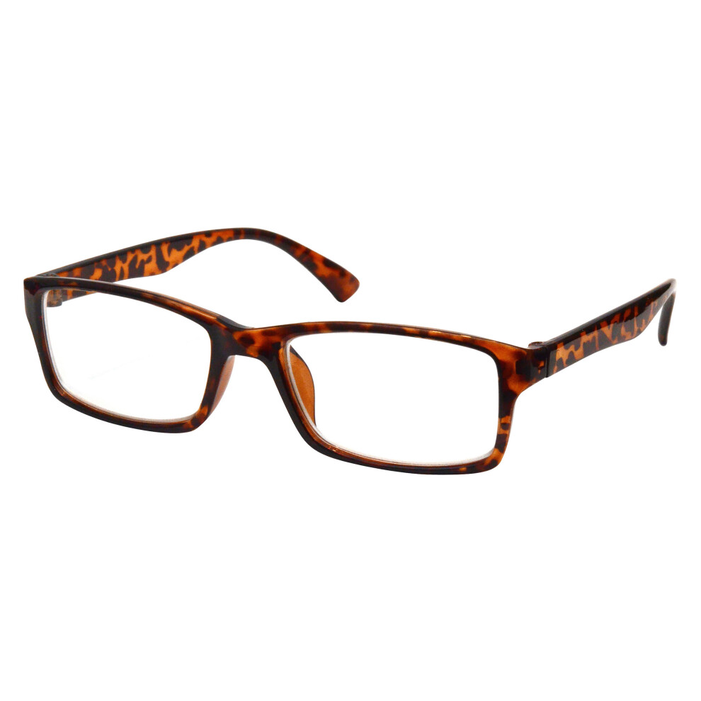 (+1.50 / +1.5, Tortoiseshell) Reading Glasses Unisex For Man & Woman Lightweight