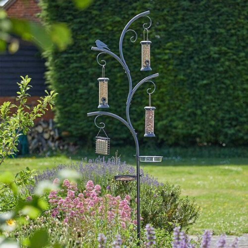 Complete Wild Wings Bird Feeder Feeding Station for Garden- Feeders included