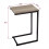 Direct Online Houseware Metal C Shaped Side Table Black Powder Coating Rustic Top 5