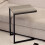 Direct Online Houseware Metal C Shaped Side Table Black Powder Coating Rustic Top 6