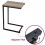 Direct Online Houseware Metal C Shaped Side Table Black Powder Coating Rustic Top 3