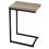 Direct Online Houseware Metal C Shaped Side Table Black Powder Coating Rustic Top 4