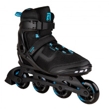 (Black Blue, 4 UK) Skatelife Aztec Mens Womens Unisex Inline Roller Blades Skates