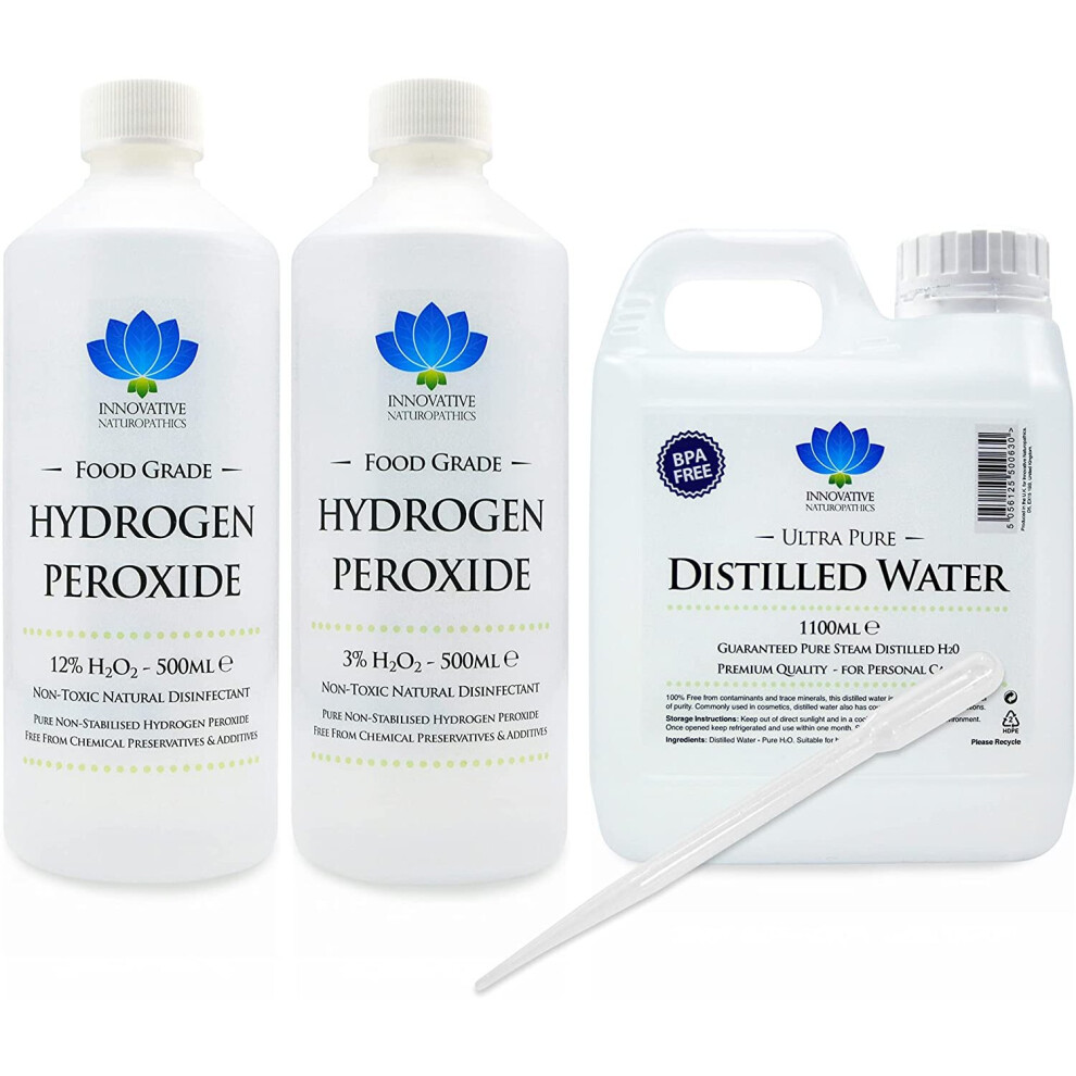 Hydrogen Peroxide Starter Pack - Purest Food Grade - Additive Free