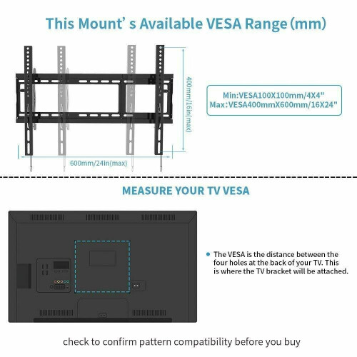 Wall Mount Bracket for Most 32-80 Inch LED,LCD,OLED,Plasma Flat Screen 1