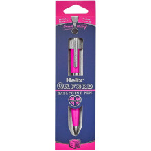 Helix Oxford Premium Ballpoint Pen (Pink) with Plastic Free Packaging