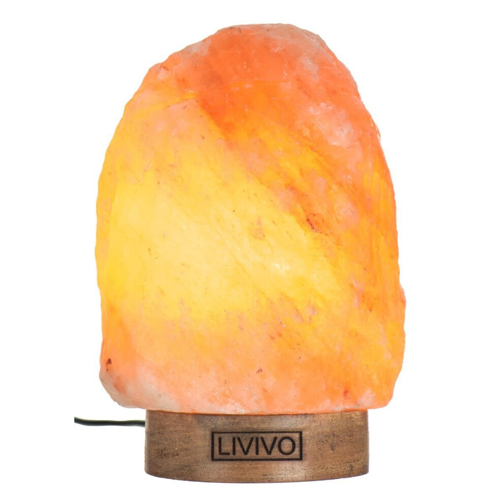 LIVIVO 5-6KG HIMALAYAN SALT LAMP CRYSTAL PINK ROCK SALT LAMP NATURAL HEALING 100% GENUINE