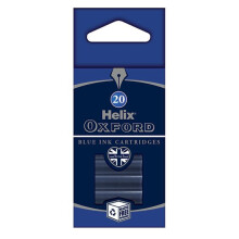 Oxford 219820 Helix Ink Cartridges - Blue (Pack of 20)