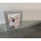 (A4) Crushed crystals photo frame silver mirrored 3