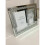 (Double Picture Frame) Crushed crystals photo frame silver mirrored 1