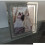 (A4) Crushed crystals photo frame silver mirrored 2