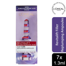 L'Oreal Revitalift Filler 7 Day Cure Replumping Ampoules Pure Hyaluronic Acid + Vitamin B5