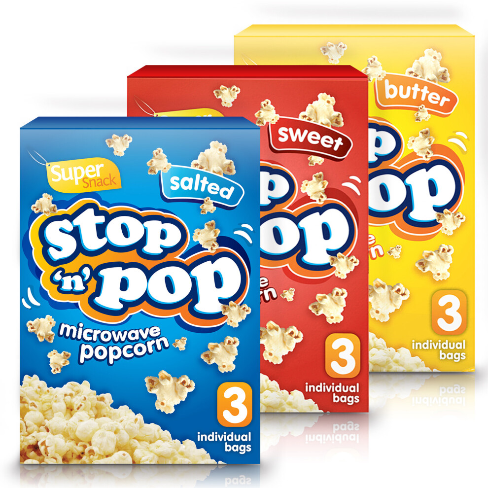 9pk x 85g Microwave Popcorn | Assorted Popcorn Flavours