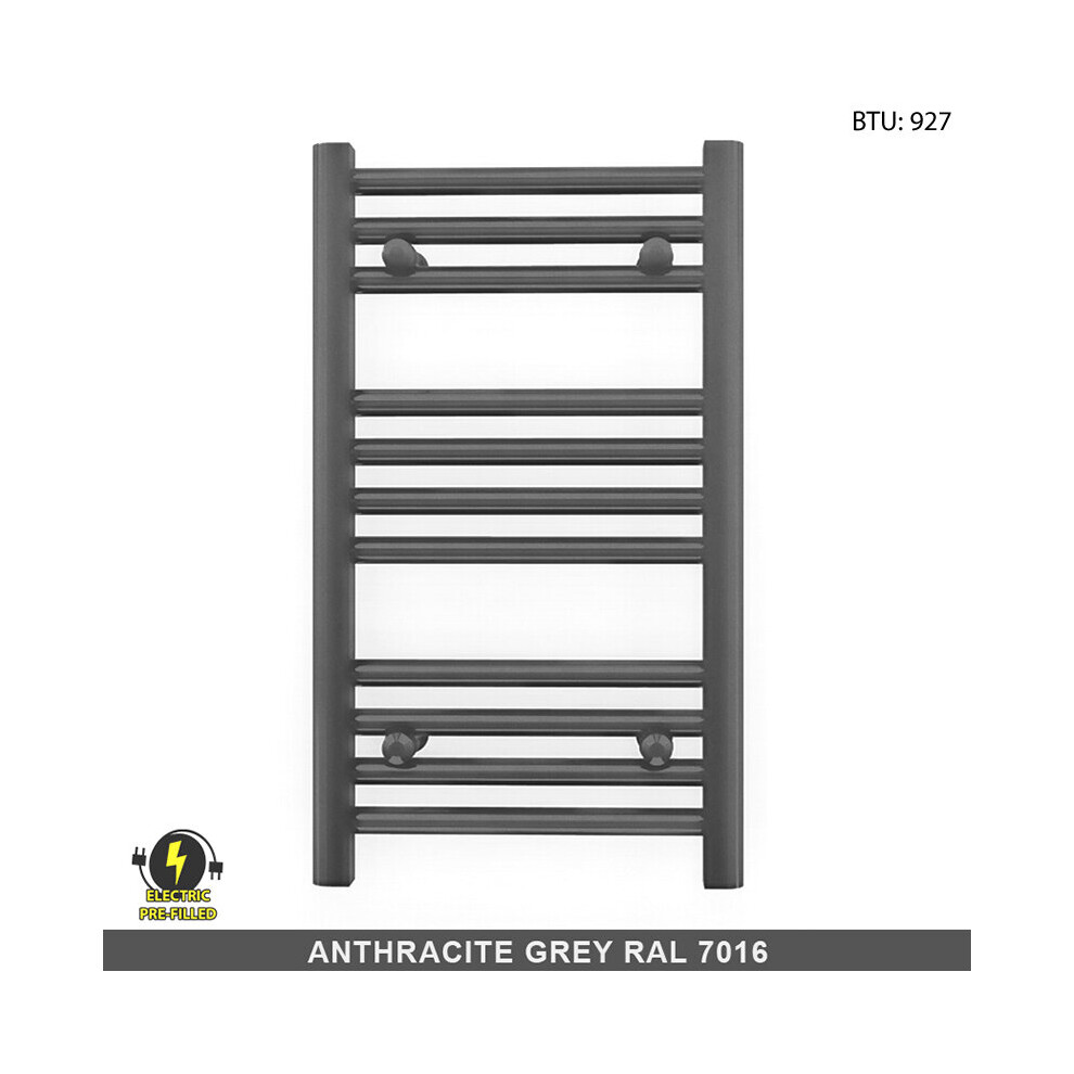 (450 X 600Mm (H)) Anthracite Electric Bathroom Towel Rail Radiator 9028009413516