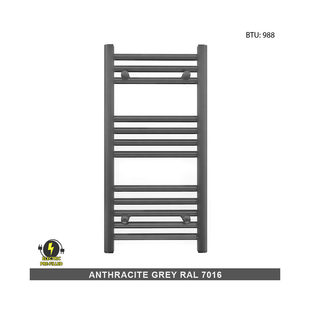 (400 X 700Mm (H)) Anthracite Electric Bathroom Towel Rail Radiator 9028009413424