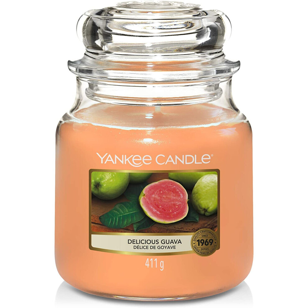 Yankee Candle Scented Candle | Delicious Guava Medium Jar