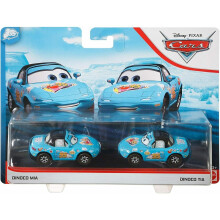 Disney Cars Leksaker 3 Dinoco Mia & Dinoco Tia 2-Pack, 1:55 Skala Die-Cast Bilmodeller