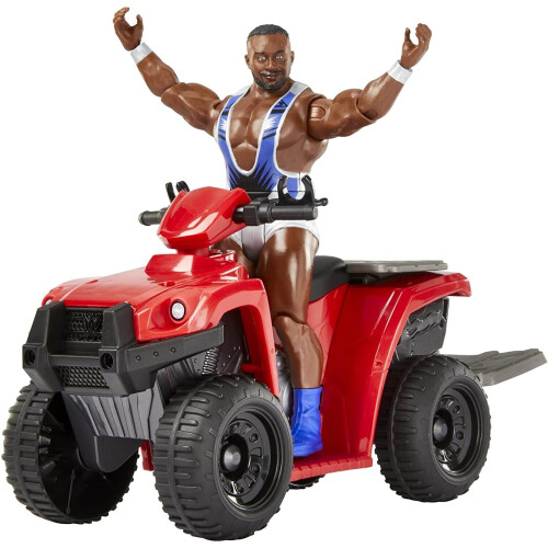 WWE Veículo Mattel WWE Wrekkin Slam N Spin ATV com Figura Big E de 6 Polegadas