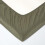 Homescapes (Khaki Green, Single) Linen Deep Fitted Sheet 2
