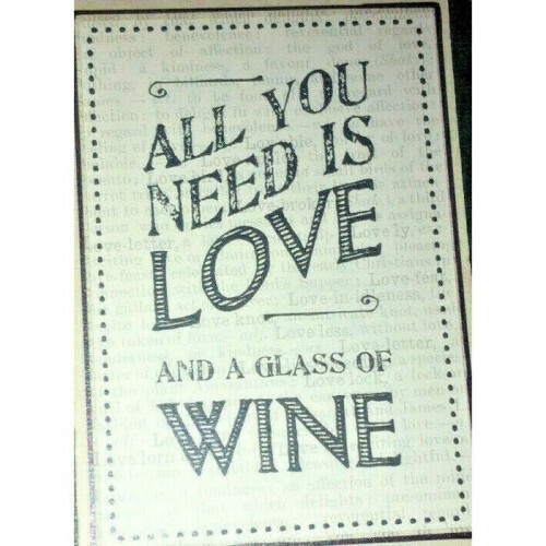 East of India Greeting Card With Envelope - All You Need Is Love...