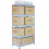 3 x Μεταλλικά Ράφια Q-Rax 90 x 50 x 180 εκ. Γκρι 7