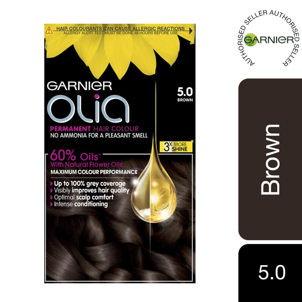 Garnier Brown Olia 5.0 No Ammonia Permanent Hair Dye