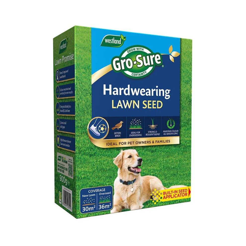 Westland Gro-Sure Hardwearing Lawn Seed - 30M2