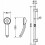Shower Head & Slide Riser Rail Bracket Kit With Soap Dish 4