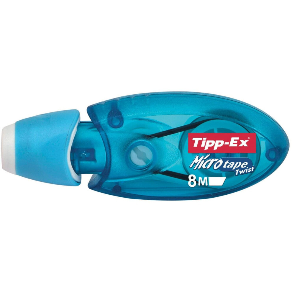 Bic Tipp-Ex Microtape Twist Correction Tape, 8M X 5Mm Blue 070330513952