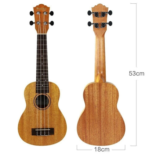 Mahogany Soprano Ukulele Beginners,21 Inch Soprano Ukulele Starter Kit 2