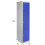 MonsterShop Metal Lockers 3 Doors Steel Staff Lockable Gym Storage Changing Room School Blue 10